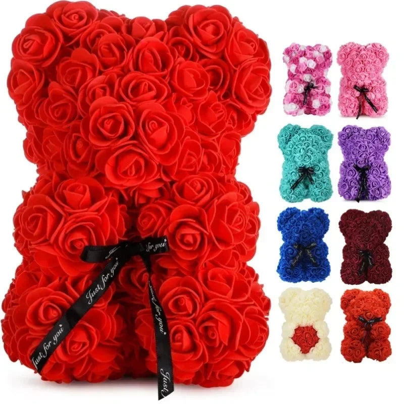 Eternal Rose Teddy Bear Gift
