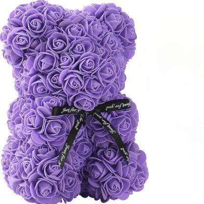 Handcrafted Eternal Rose Bear
