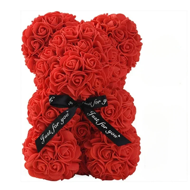 Handcrafted Eternal Rose Bear