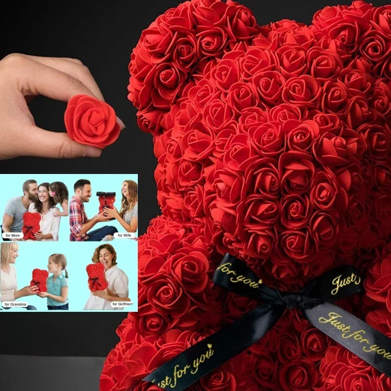 Eternal Rose Teddy Bear Gift